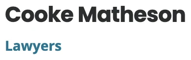 Cooke Matheson Lawyers