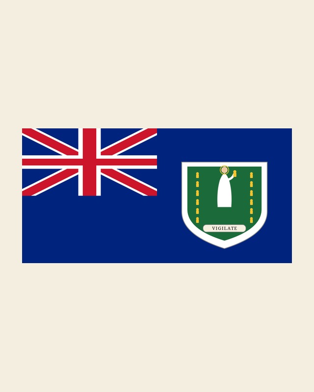 Flag of the British Virgin Islands, representing Mr. G, based in the British Virgin Islands